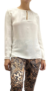Blusa Traslucida Crema