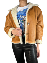 Chaqueta Cuero Con Chiporro