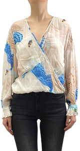 Blusa Traslúcida Multicolor