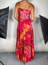 Vestido Fucsia Estampado