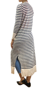 Vestido Maxi A Rayas