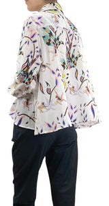 Blusa Blanca Estampada