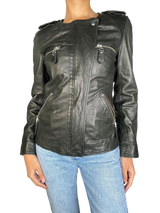 Chaqueta Cuero Cierres