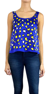 Blusa Azul Animal Print