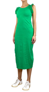 Vestido Verde Fruncido