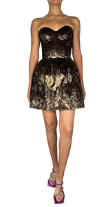 Vestido Strapless Brillante