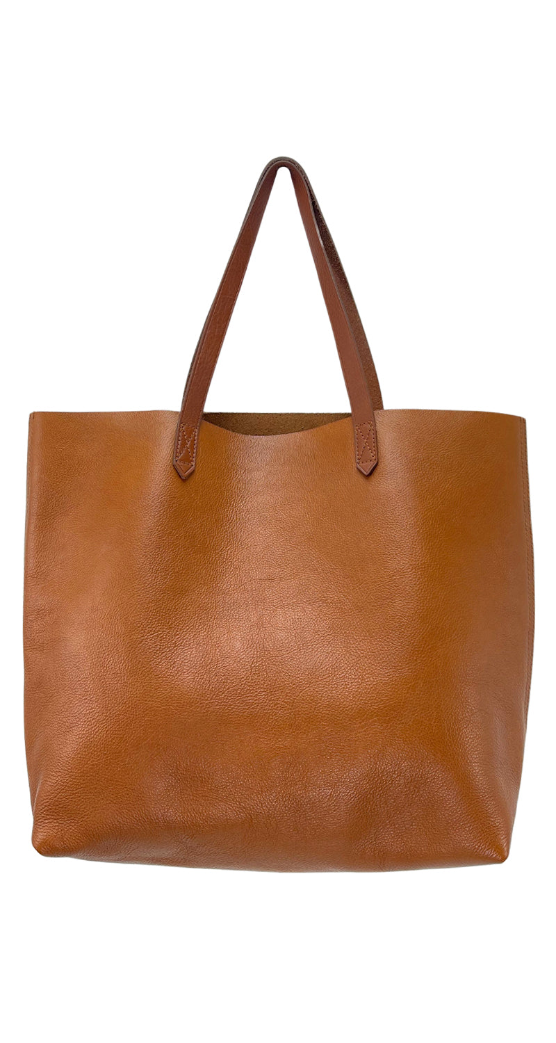 Cartera Tote Bag Cuero Camel MADEWELL Market People