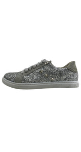 Zapatillas Glitter Plateado