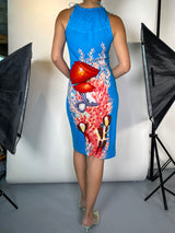 Vestido Midi Estampado Floral