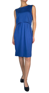 Vestido Midi Azul Ruedo