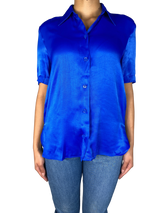 Blusa Azul Manga corta