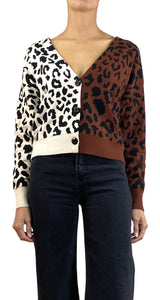 Sweater Animal Print Bicolor