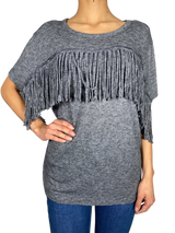 Polera Gris Flecos