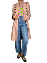 Abrigo Rosa Pastel Lana