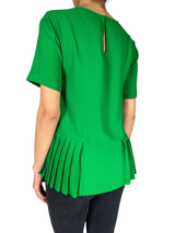 Blusa Verde Plisada