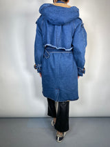 Abrigo Denim Con Chiporro