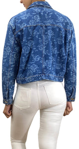 Chaqueta Denim Flores