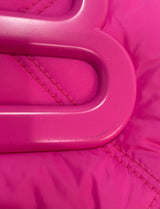 Bolso S Nylon Acolchado Fucsia