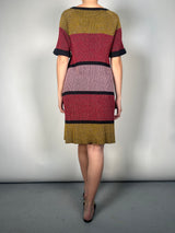 Vestido Plisado Metalizado