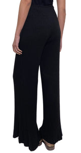 Set Pantalón y Kimono Tejido Negro