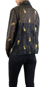 Blusa Traslúcida Estrellas