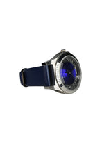 Reloj Henry Skeleton Blue Correa De Cuero