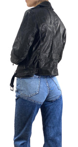 Chaqueta Cuero Negro