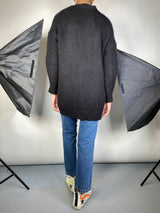 Sweater Negro Botones