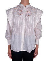 Blusa Blanca Guipur