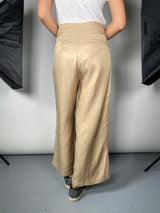 Pantalón Tela Beige