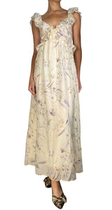 Vestido Beige Floreado