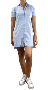 Vestido Camisero Celeste