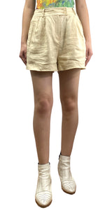 Short Beige Lino