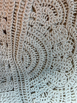 Shopper with crochet embroidery