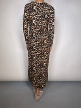 Vestido Leopard Tajos