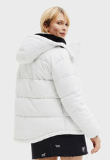 Parka Desigual Blanco - Calce Regular