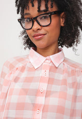 Blusa Colcci Xadrez Rosa - Calce Holgado