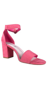 Tacón Alto Tira Tobillera Rosado