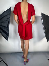 Vestido Rojo Espalda Descubierta