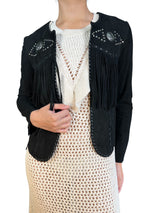 Chaqueta Western Black Cuero