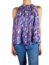 Blusa Flores Traslucida