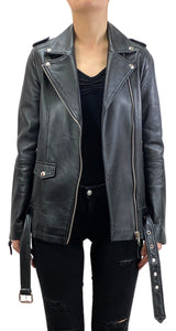 Chaqueta Cuero Negro