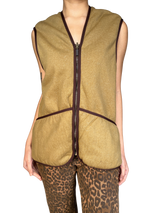 Chaqueta Café Sin Mangas