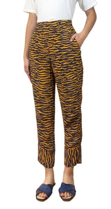 Pantalón Estampado Mostaza