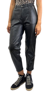 Pantalón Negro Cuero