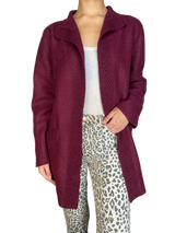 Chaqueta Lana y Alpaca Burdeo