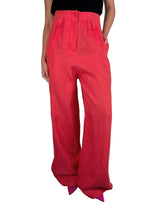Pantalón Lino Rojo