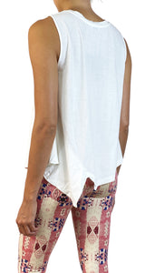 Polera Blanca Sin Mangas