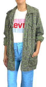 Chaqueta Verde Animal Print