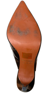 Zapatos Cuero Charol Dorado